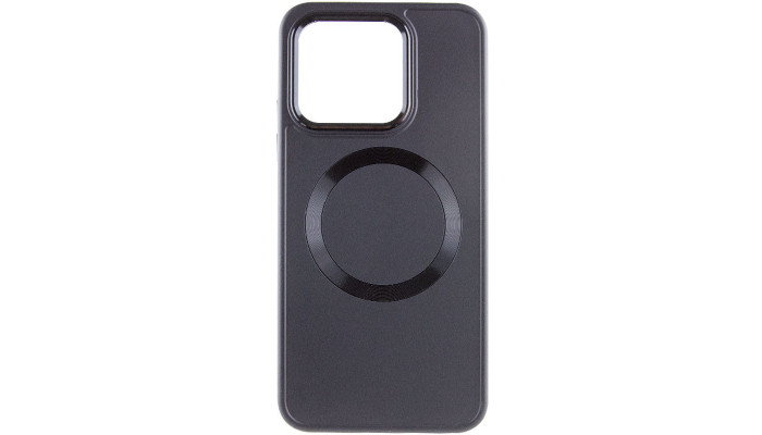 TPU чохол Bonbon Metal Style with MagSafe для Xiaomi 14 Pro Чорний / Black - фото
