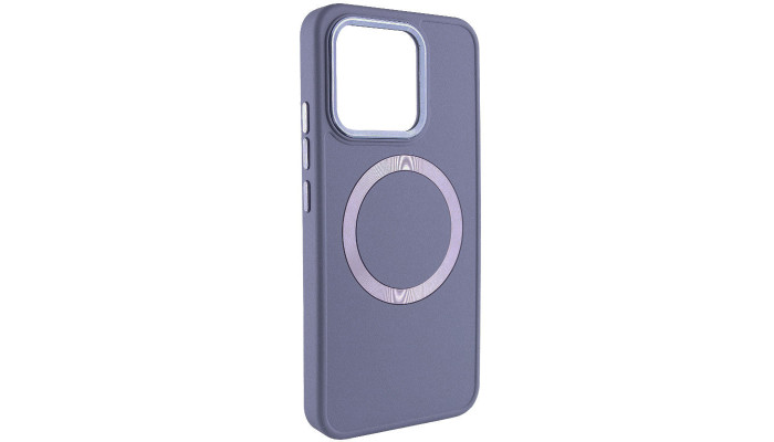 TPU чохол Bonbon Metal Style with MagSafe для Xiaomi Redmi Note 13 Pro+ Сірий / Lavender - фото