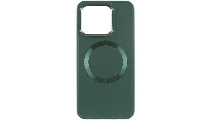 TPU чехол Bonbon Metal Style with MagSafe для Xiaomi Redmi Note 13 4G Зеленый / Army Green - фото