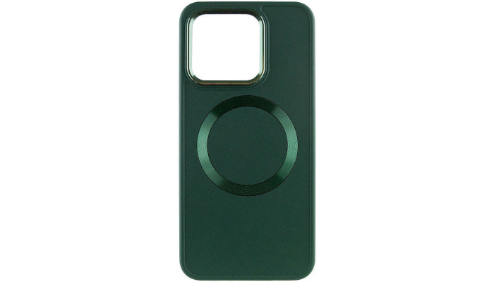 TPU чохол Bonbon Metal Style with MagSafe для Xiaomi Redmi Note 13 4G Зелений / Pine green - фото