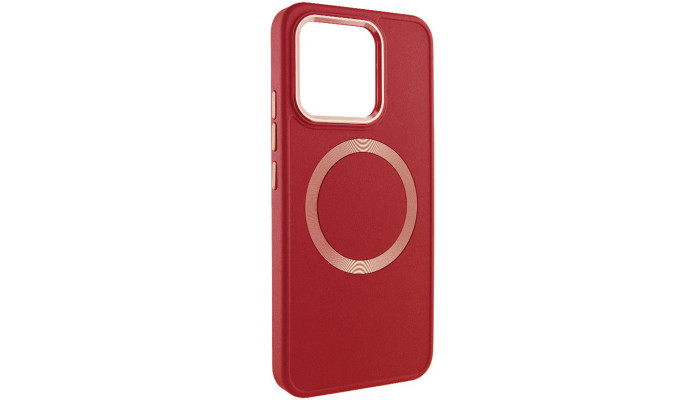 TPU чехол Bonbon Metal Style with MagSafe для Xiaomi Redmi Note 13 4G Красный / Red - фото