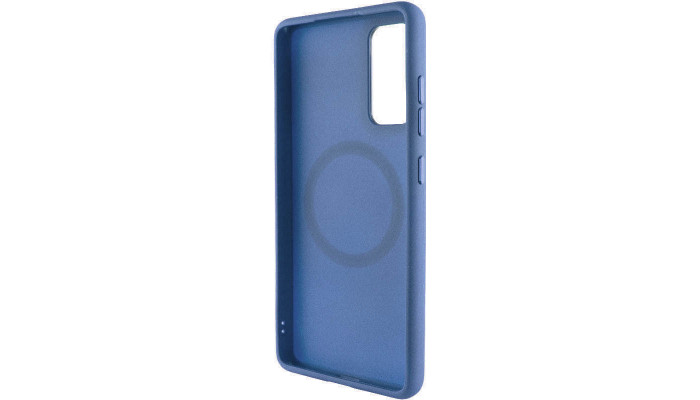 TPU чехол Bonbon Metal Style with MagSafe для Samsung Galaxy A55 Синий / Denim Blue - фото