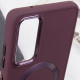 TPU чехол Bonbon Metal Style with MagSafe для Samsung Galaxy A35 Бордовый / Plum - фото
