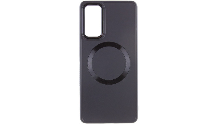 TPU чехол Bonbon Metal Style with MagSafe для Samsung Galaxy A35 Черный / Black - фото