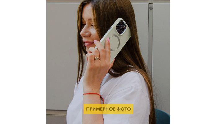 TPU чехол Bonbon Metal Style with MagSafe для Apple iPhone 16 (6.1