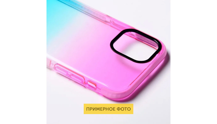Чохол TPU+PC Sunny Gradient для Xiaomi Redmi Note 10 Pro / 10 Pro Max Рожевий / Блакитний - фото