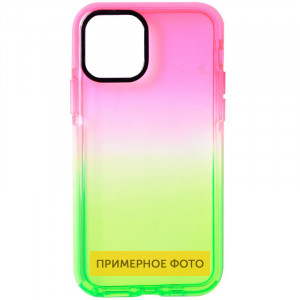 Чехол TPU+PC Sunny Gradient для Xiaomi Redmi Note 10 Pro / 10 Pro Max Розовый / Салатовый