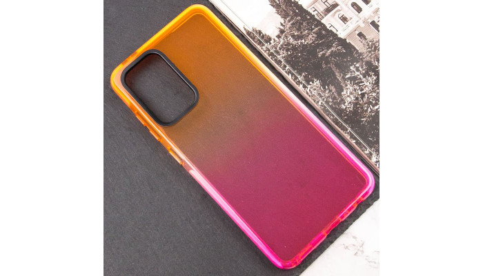Чехол TPU+PC Sunny Gradient для Samsung Galaxy A53 5G Оранжевый / Розовый - фото