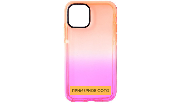 Чехол TPU+PC Sunny Gradient для Samsung Galaxy A33 5G Оранжевый / Розовый - фото