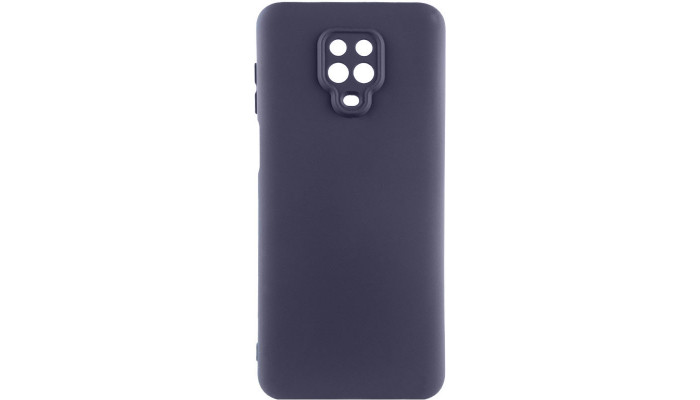 Чехол Silicone Cover Lakshmi Full Camera (AAA) для Xiaomi Redmi Note 9s / Note 9 Pro /Note 9 Pro Max Серый / Dark Gray - фото