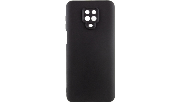 Чехол Silicone Cover Lakshmi Full Camera (AAA) для Xiaomi Redmi Note 9s / Note 9 Pro /Note 9 Pro Max Черный / Black - фото