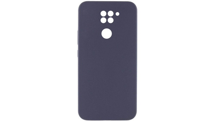 Чехол Silicone Cover Lakshmi Full Camera (AAA) для Xiaomi Redmi Note 9 / Redmi 10X Серый / Dark Gray - фото