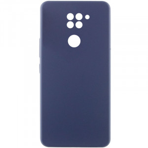 Чехол Silicone Cover Lakshmi Full Camera (AAA) для Xiaomi Redmi Note 9 / Redmi 10X Темно-синий / Midnight blue