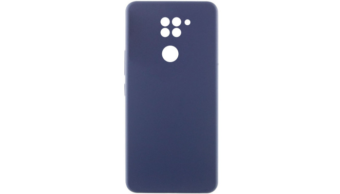 Чехол Silicone Cover Lakshmi Full Camera (AAA) для Xiaomi Redmi Note 9 / Redmi 10X Темно-синий / Midnight blue - фото