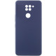 Чехол Silicone Cover Lakshmi Full Camera (AAA) для Xiaomi Redmi Note 9 / Redmi 10X Темно-синий / Midnight blue - фото