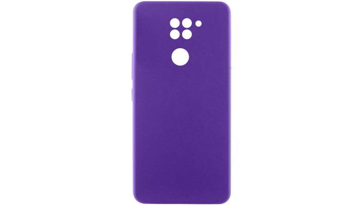 Чехол Silicone Cover Lakshmi Full Camera (AAA) для Xiaomi Redmi Note 9 / Redmi 10X Фиолетовый / Amethyst - фото