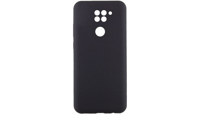 Чехол Silicone Cover Lakshmi Full Camera (AAA) для Xiaomi Redmi Note 9 / Redmi 10X Черный / Black - фото
