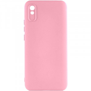 Чохол Silicone Cover Lakshmi Full Camera (AAA) для Xiaomi Redmi 9A Рожевий / Light pink