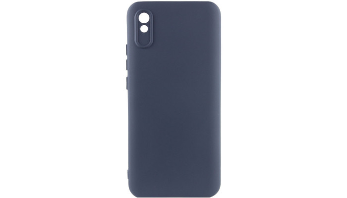 Чохол Silicone Cover Lakshmi Full Camera (AAA) для Xiaomi Redmi 9A Темно-синій / Midnight blue - фото