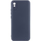 Чохол Silicone Cover Lakshmi Full Camera (AAA) для Xiaomi Redmi 9A Темно-синій / Midnight blue - фото