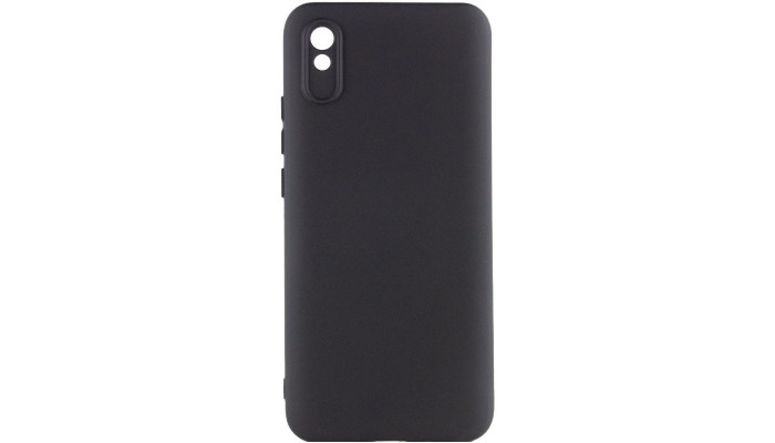 Чехол Silicone Cover Lakshmi Full Camera (AAA) для Xiaomi Redmi 9A Черный / Black - фото