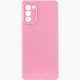 Чохол Silicone Cover Lakshmi Full Camera (AAA) для Samsung Galaxy S20 FE Рожевий / Light pink - фото