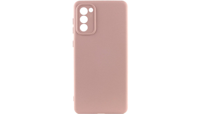 Чехол Silicone Cover Lakshmi Full Camera (AAA) для Samsung Galaxy S20 FE Розовый / Pink Sand - фото