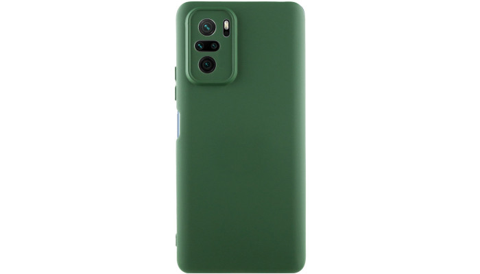 Чехол Silicone Cover Lakshmi Full Camera (AAA) для Xiaomi Redmi Note 10 / Note 10s / Poco M5s Зеленый / Cyprus Green - фото