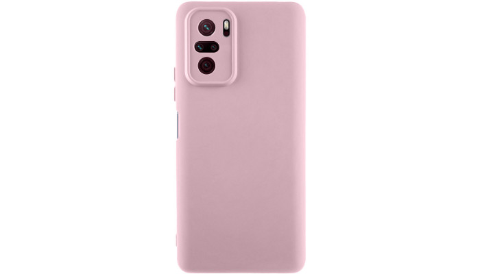 Чехол Silicone Cover Lakshmi Full Camera (AAA) для Xiaomi Redmi Note 10 / Note 10s / Poco M5s Розовый / Pink Sand - фото