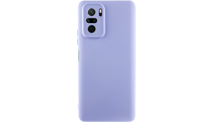 Чехол Silicone Cover Lakshmi Full Camera (AAA) для Xiaomi Redmi Note 10 / Note 10s / Poco M5s Сиреневый / Dasheen - фото