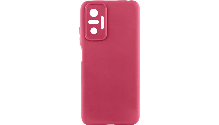 Чехол Silicone Cover Lakshmi Full Camera (AAA) для Xiaomi Redmi Note 10 Pro / 10 Pro Max Бордовый / Plum - фото