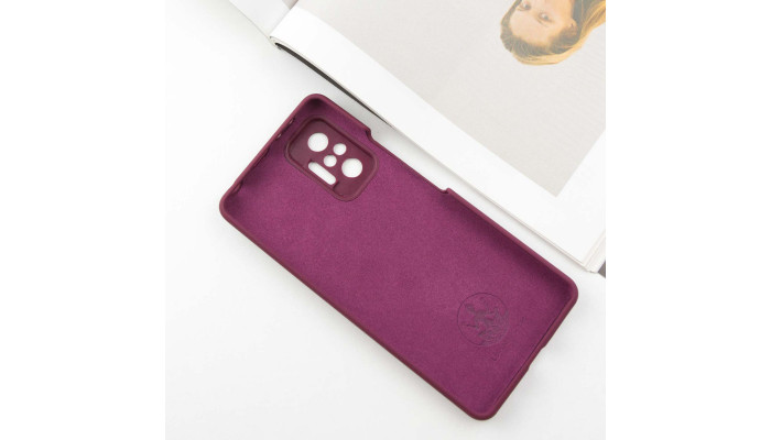 Чехол Silicone Cover Lakshmi Full Camera (AAA) для Xiaomi Redmi Note 10 Pro / 10 Pro Max Бордовый / Plum - фото