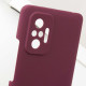 Чехол Silicone Cover Lakshmi Full Camera (AAA) для Xiaomi Redmi Note 10 Pro / 10 Pro Max Бордовый / Plum - фото