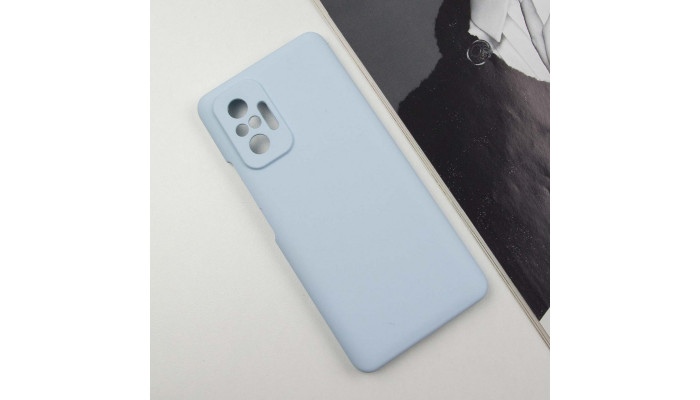 Чохол Silicone Cover Lakshmi Full Camera (AAA) для Xiaomi Redmi Note 10 Pro / 10 Pro Max Блакитний / Sweet Blue - фото