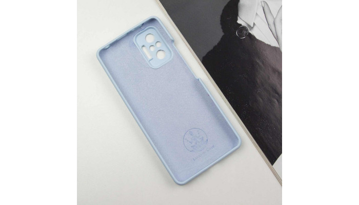 Чохол Silicone Cover Lakshmi Full Camera (AAA) для Xiaomi Redmi Note 10 Pro / 10 Pro Max Блакитний / Sweet Blue - фото