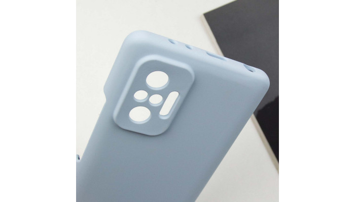 Чохол Silicone Cover Lakshmi Full Camera (AAA) для Xiaomi Redmi Note 10 Pro / 10 Pro Max Блакитний / Sweet Blue - фото