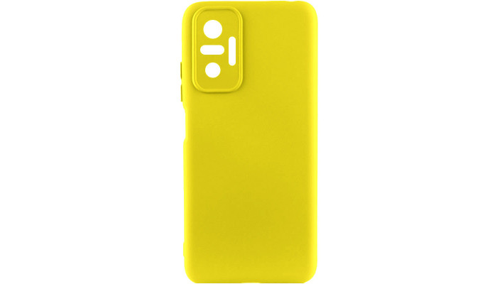 Чохол Silicone Cover Lakshmi Full Camera (AAA) для Xiaomi Redmi Note 10 Pro / 10 Pro Max Жовтий / Yellow - фото