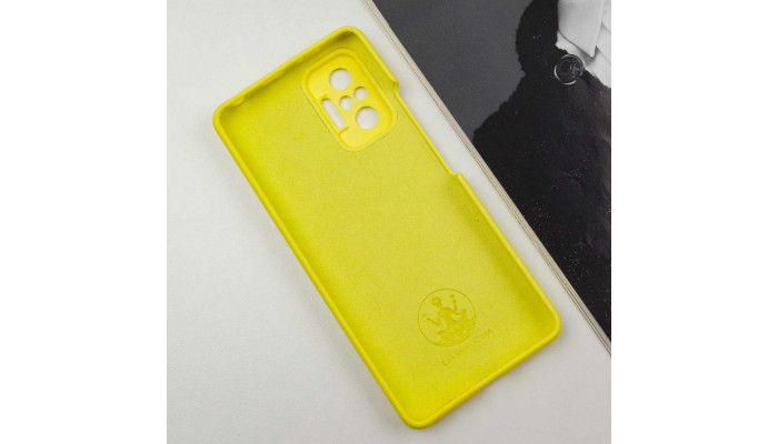 Чохол Silicone Cover Lakshmi Full Camera (AAA) для Xiaomi Redmi Note 10 Pro / 10 Pro Max Жовтий / Yellow - фото