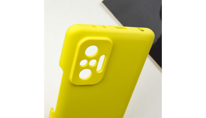 Чохол Silicone Cover Lakshmi Full Camera (AAA) для Xiaomi Redmi Note 10 Pro / 10 Pro Max Жовтий / Yellow - фото