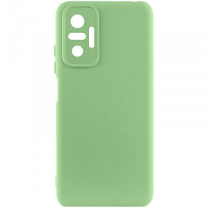 Чохол Silicone Cover Lakshmi Full Camera (AAA) для Xiaomi Redmi Note 10 Pro / 10 Pro Max М'ятний / Mint