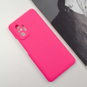 Чехол Silicone Cover Lakshmi Full Camera (AAA) для Xiaomi Redmi Note 10 Pro / 10 Pro Max Розовый / Barbie pink