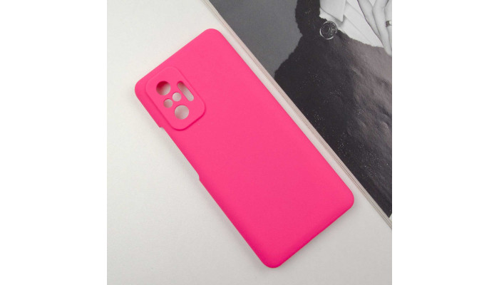 Чехол Silicone Cover Lakshmi Full Camera (AAA) для Xiaomi Redmi Note 10 Pro / 10 Pro Max Розовый / Barbie pink - фото