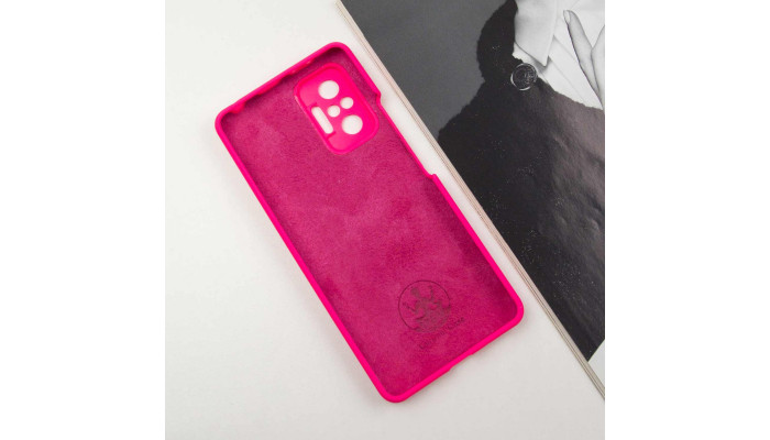 Чехол Silicone Cover Lakshmi Full Camera (AAA) для Xiaomi Redmi Note 10 Pro / 10 Pro Max Розовый / Barbie pink - фото