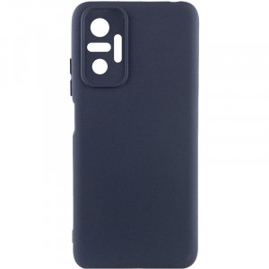 Чехол Silicone Cover Lakshmi Full Camera (AAA) для Xiaomi Redmi Note 10 Pro / 10 Pro Max Темно-синий / Midnight blue