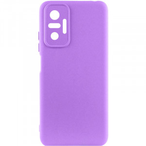 Чохол Silicone Cover Lakshmi Full Camera (AAA) для Xiaomi Redmi Note 10 Pro / 10 Pro Max Фіолетовий / Amethyst