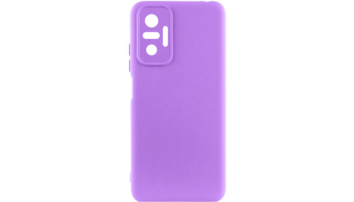 Чехол Silicone Cover Lakshmi Full Camera (AAA) для Xiaomi Redmi Note 10 Pro / 10 Pro Max Фиолетовый / Amethyst - фото