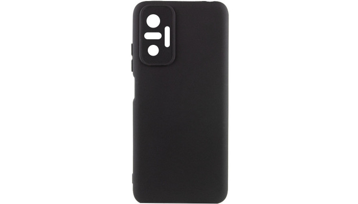 Чехол Silicone Cover Lakshmi Full Camera (AAA) для Xiaomi Redmi Note 10 Pro / 10 Pro Max Черный / Black - фото