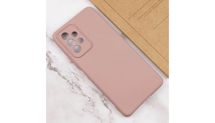 Чохол Silicone Cover Lakshmi Full Camera (AAA) для Samsung Galaxy A32 4G Рожевий / Pink Sand - фото