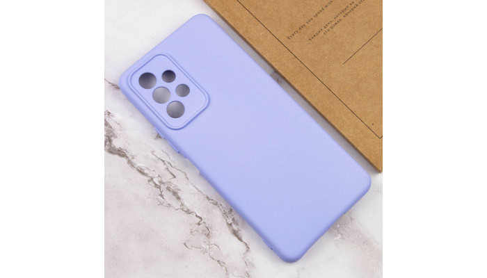 Чохол Silicone Cover Lakshmi Full Camera (AAA) для Samsung Galaxy A32 4G Бузковий / Dasheen - фото