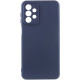 Чохол Silicone Cover Lakshmi Full Camera (AAA) для Samsung Galaxy A32 4G Темно-синій / Midnight blue - фото